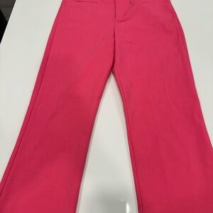 Zara Women’s Slack Dress Pants Pink Flate Fit Sz M New With Tags